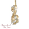 Thumbnail Image 3 of Previously Owned Necklace 1 ct tw Diamonds 14K Yellow Gold 18&quot;