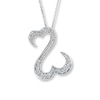 Previously Owned Necklace 1/2 ct tw Diamonds 14K White Gold 18"