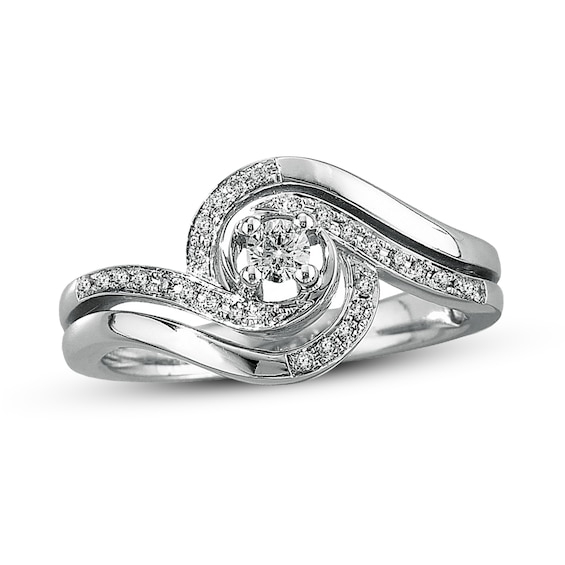 Previously Owned Diamond Ring 1/5 ct tw 10K White Gold