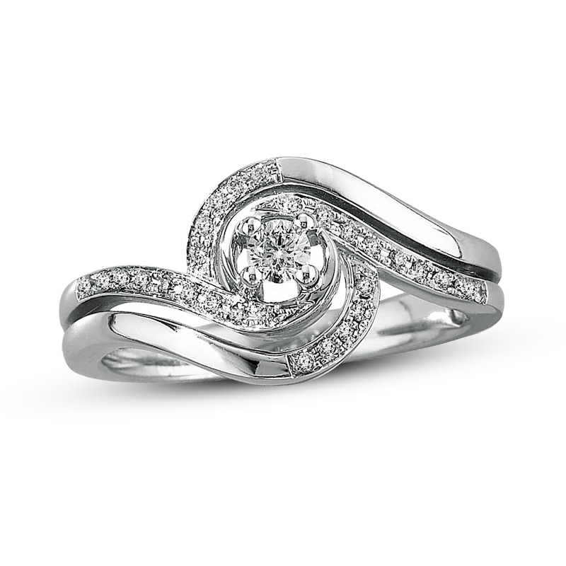 Main Image 1 of Previously Owned Diamond Ring 1/5 ct tw 10K White Gold