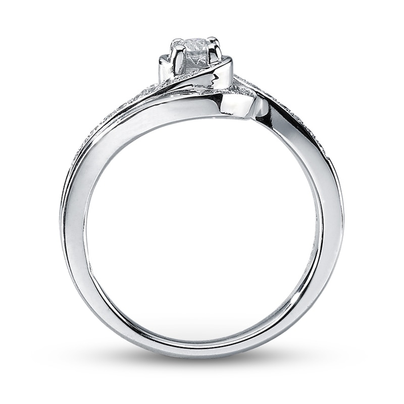 Main Image 2 of Previously Owned Diamond Ring 1/5 ct tw 10K White Gold
