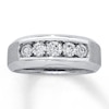Thumbnail Image 1 of Previously Owned Men's Diamond Ring 1 ct tw Round 14K White Gold