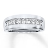 Thumbnail Image 0 of Previously Owned Men's Diamond Band 1-1/2 ct tw Square-cut 14K White Gold