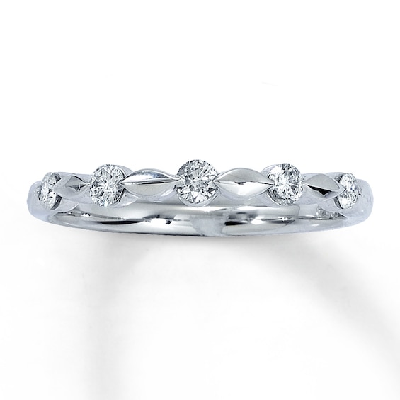 Previously Owned Diamond Anniversary Band 1/4 ct tw Round-cut 14K White Gold