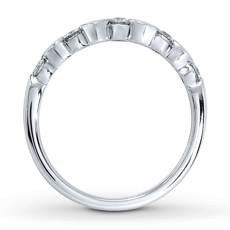 Main Image 2 of Previously Owned Diamond Anniversary Band 1/4 ct tw Round-cut 14K White Gold