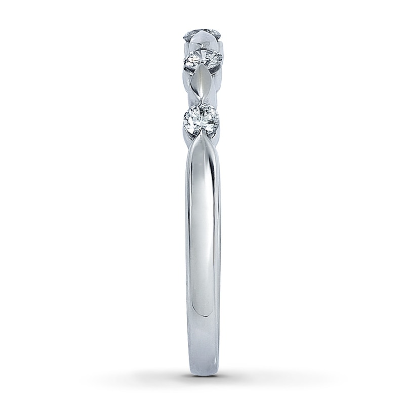 Main Image 3 of Previously Owned Diamond Anniversary Band 1/4 ct tw Round-cut 14K White Gold