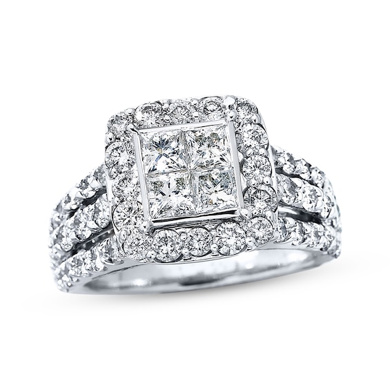 Previously Owned Ring 3 ct tw Diamonds 14K White Gold