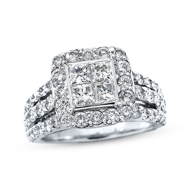 Main Image 1 of Previously Owned Ring 3 ct tw Diamonds 14K White Gold