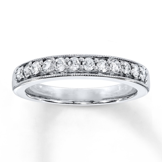 Previously Owned Diamond Wedding Band 1/4 ct tw Round-cut 14K White Gold