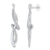 Thumbnail Image 1 of Previously Owned Diamond Earrings 1/6 ct tw Round-cut 10K White Gold