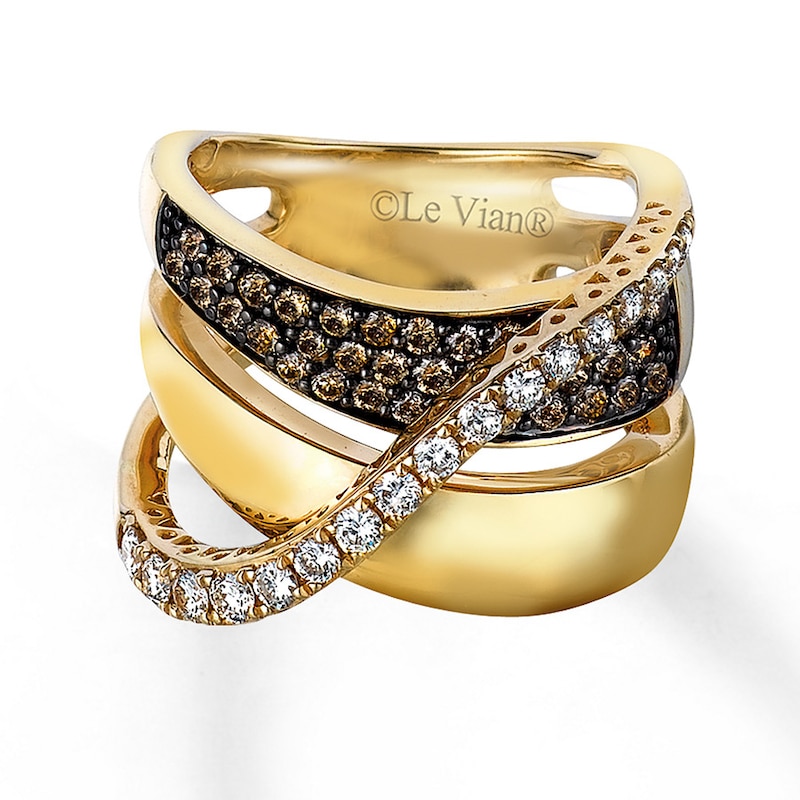 Main Image 1 of Previously Owned Le Vian Diamond Ring 1-1/5 cttw 14K Honey Gold
