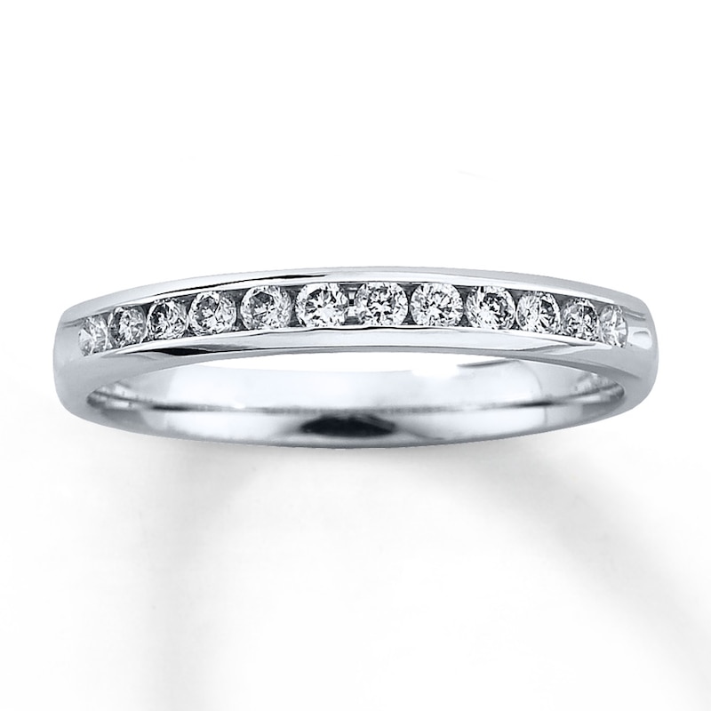 Previously Owned Diamond Anniversary Band 1/4 ct tw Round-cut 10K White Gold