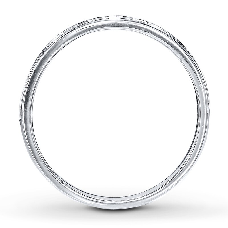 Main Image 2 of Previously Owned Diamond Anniversary Band 1/8 ct tw Round-cut 10K White Gold
