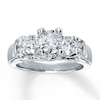 Thumbnail Image 0 of Previously Owned Three-Stone Diamond Ring 1-7/8 ct tw Round-cut 14K White Gold