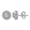 Thumbnail Image 0 of Previously Owned Diamond Earrings 1-1/2 ct tw Round-Cut 14K White Gold