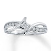 Previously Owned Promise Ring 1/4 ct tw Diamonds 10K White Gold