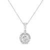 Thumbnail Image 1 of Previously Owned Diamond Necklace 1/5 ct tw Round-cut 10K White Gold 18&quot;