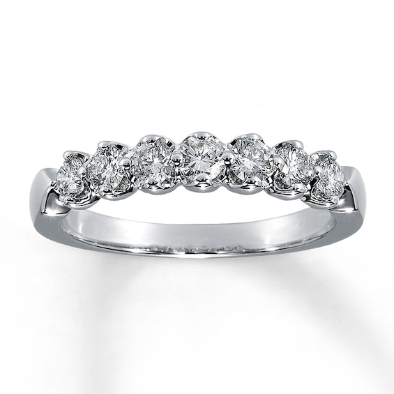 Previously Owned Diamond Anniversary Band 1/ ct tw Round-cut 14K White Gold