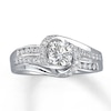 Thumbnail Image 0 of Previously Owned Diamond Ring 5/8 ct tw Round 14K White Gold