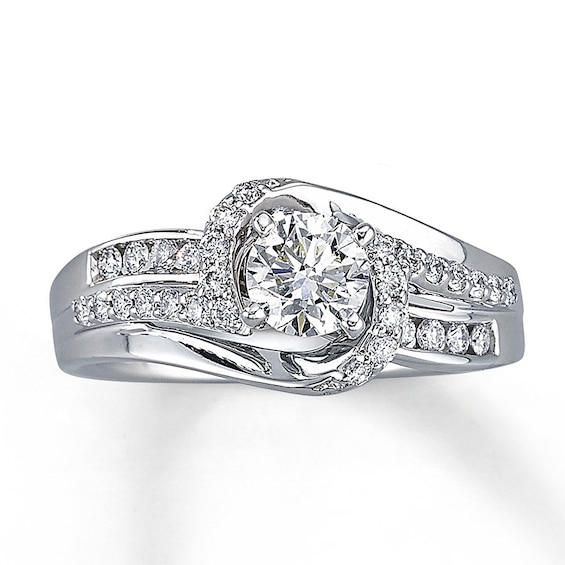 Previously Owned Diamond Ring 5/8 ct tw Round 14K White Gold