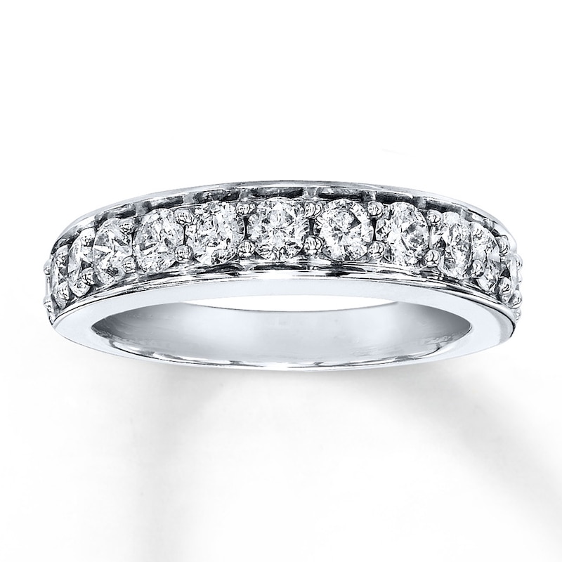 Previously Owned Diamond Anniversary Band 1 ct tw Round-cut 14K White Gold