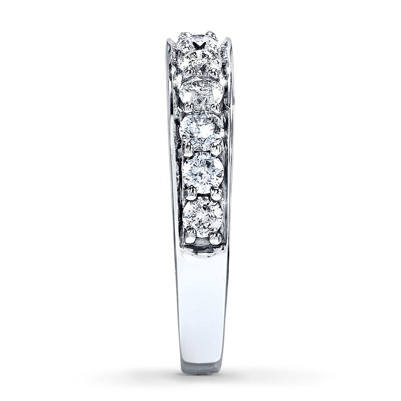 Main Image 3 of Previously Owned Diamond Anniversary Band 1 ct tw Round-cut 14K White Gold