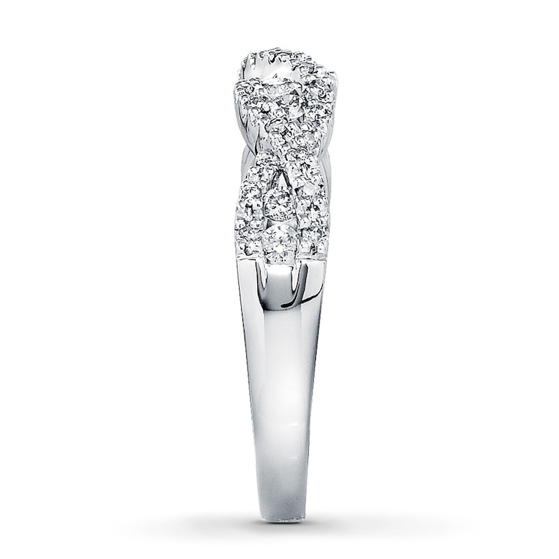 Main Image 3 of Previously Owned Anniversary Band 1/3 ct tw Round-cut Diamonds 10K White Gold