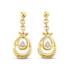 Thumbnail Image 1 of Previously Owned Diamond Dangle Earrings 1/20 cttw Round-cut 10K Yellow Gold
