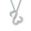 Previously Owned Necklace 1/8 ct tw Diamonds Sterling Silver 18"
