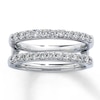 Thumbnail Image 1 of Previously Owned Diamond Enhancer Ring 1/2 ct tw Round-cut 14K White Gold