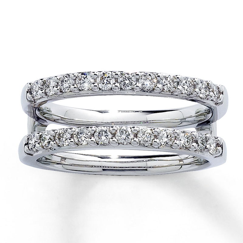 Main Image 1 of Previously Owned Diamond Enhancer Ring 1/2 ct tw Round-cut 14K White Gold