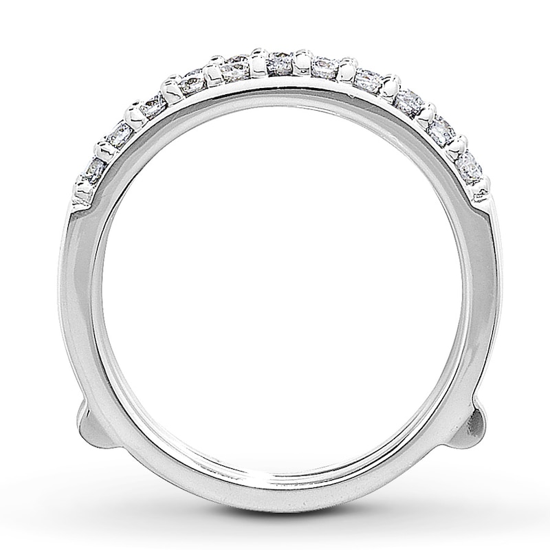 Main Image 2 of Previously Owned Diamond Enhancer Ring 1/2 ct tw Round-cut 14K White Gold
