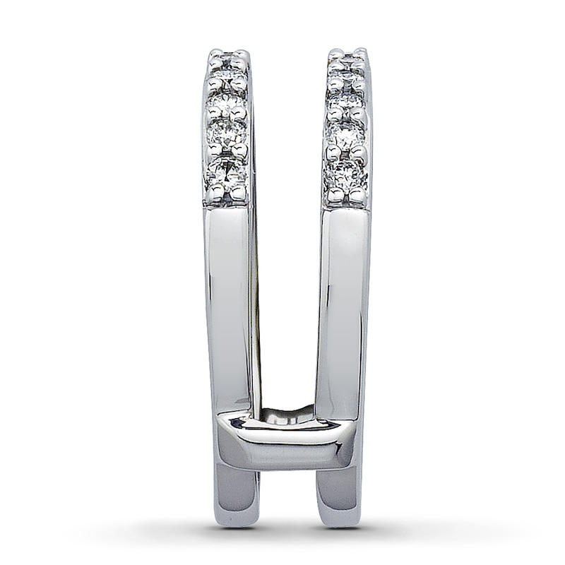Main Image 3 of Previously Owned Diamond Enhancer Ring 1/2 ct tw Round-cut 14K White Gold