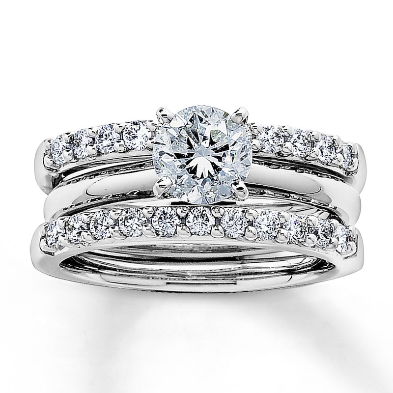 Main Image 4 of Previously Owned Diamond Enhancer Ring 1/2 ct tw Round-cut 14K White Gold
