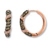 Thumbnail Image 0 of Previously Owned Le Vian Chocolate Diamonds 1 ct tw Hoop Earrings 14K Rose Gold