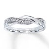 Thumbnail Image 0 of Previously Owned Diamond Anniversary Band 1/8 ct tw Round 10K White Gold