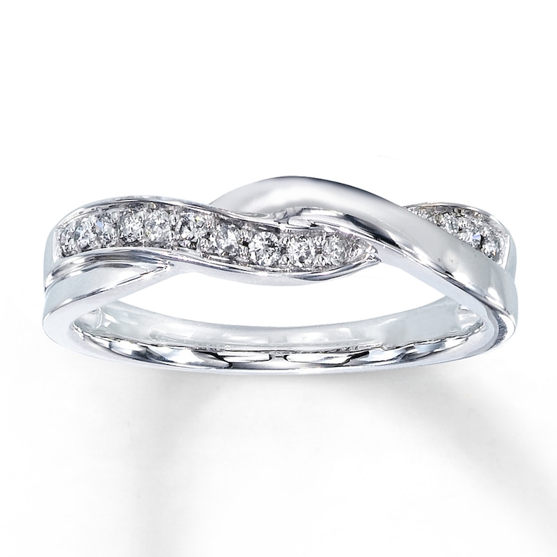Previously Owned Diamond Anniversary Band 1/8 ct tw Round 10K White Gold