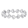 Thumbnail Image 0 of Previously Owned Diamond Heart Bracelet 1/8 ct tw Round-cut Sterling Silver