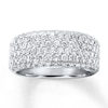 Thumbnail Image 0 of Previously Owned Diamond Anniversary Ring 1-1/2 ct tw Round-cut 14K White Gold