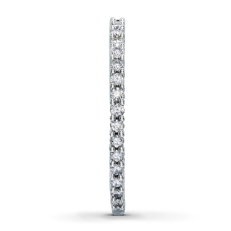 Main Image 3 of Previously Owned Diamond Anniversary Ring 3/8 ct tw Round-cut 14K White Gold