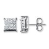 Thumbnail Image 1 of Previously Owned Earrings 5/8 ct tw Diamonds 14K White Gold