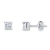Previously Owned Earrings 1/5 ct tw Diamonds 10K White Gold