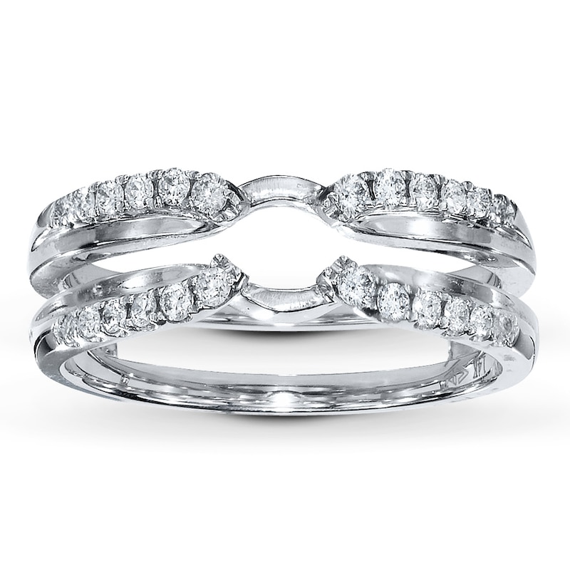 Main Image 1 of Previously Owned Diamond Enhancer Ring 1/4 ct tw Round 14K White Gold