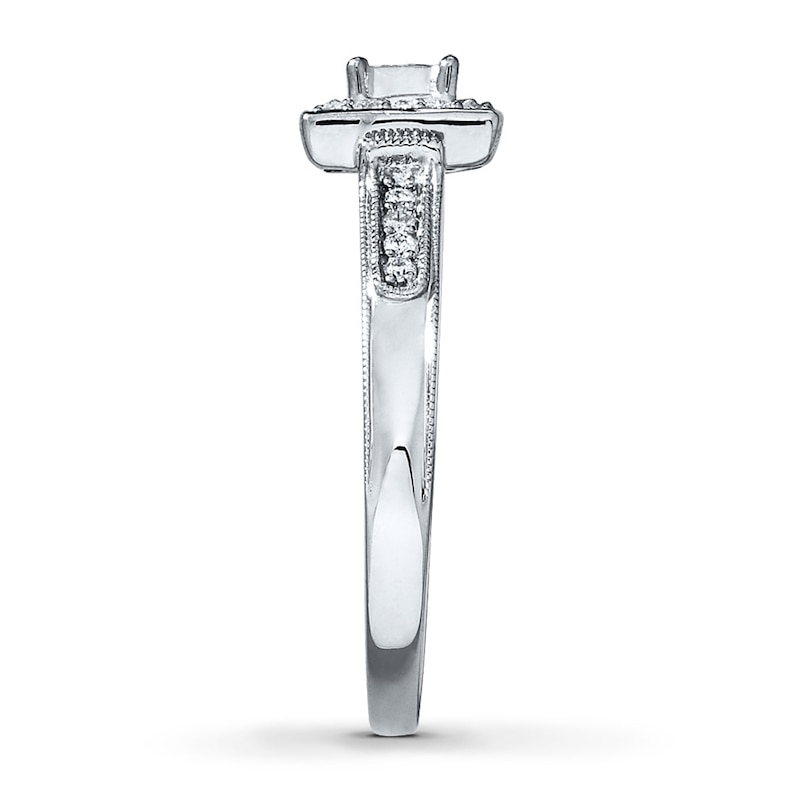 Main Image 3 of Previously Owned Ring 1/4 ct tw Diamonds 10K White Gold