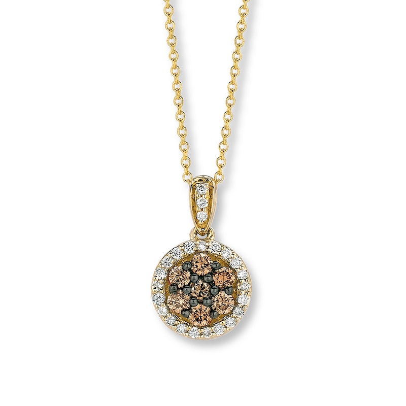 Main Image 1 of Previously Owned Le Vian Chocolate Diamonds 1/2 ct tw Necklace 14K Honey Gold