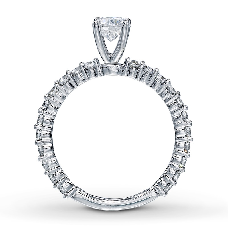 Main Image 2 of Previously Owned Diamond Engagement Ring 1-1/4 ct tw 14K White Gold