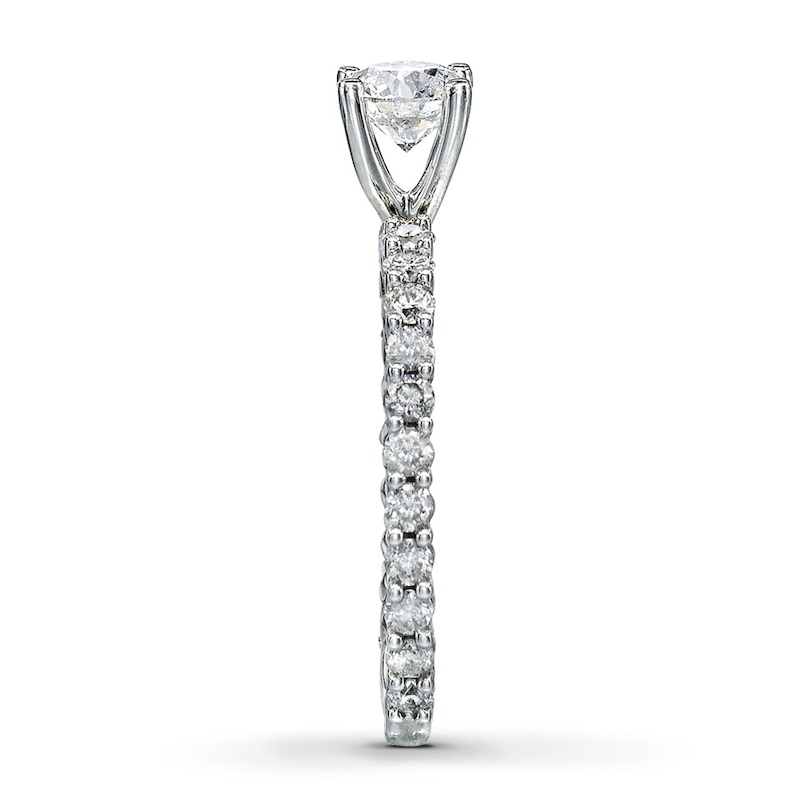 Main Image 3 of Previously Owned Diamond Engagement Ring 1-1/4 ct tw 14K White Gold
