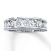 Thumbnail Image 1 of Previously Owned Wedding Band 1-1/2 ct tw Round-cut Diamonds 14K White Gold