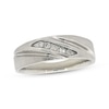 Thumbnail Image 0 of Previously Owned Men's Diamond Wedding Band 1/10 ct tw Round-cut 10K White Gold