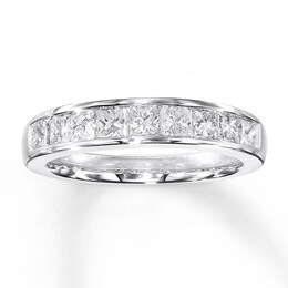 Previously Owned Anniversary Band 1 ct tw Princess-cut Diamonds 14K White Gold